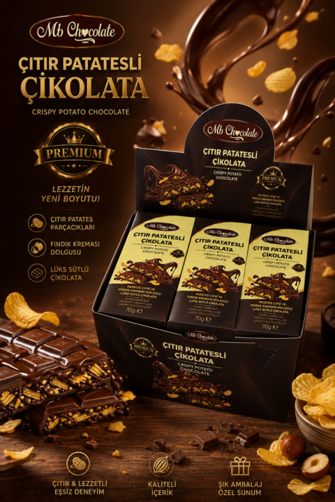 CİPSLİ ÇİKOLATA 70 gr